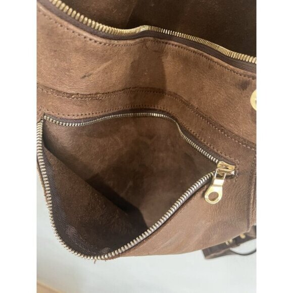 $248 PARKER CLAY Dark Brown Luxury Designer Leather Miramar Backpack Bag Purse - Picture 7 of 7